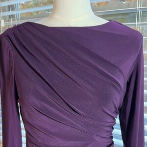 Chaps. Purple Fitted Dress